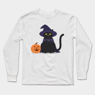 Halloween Cat Long Sleeve T-Shirt